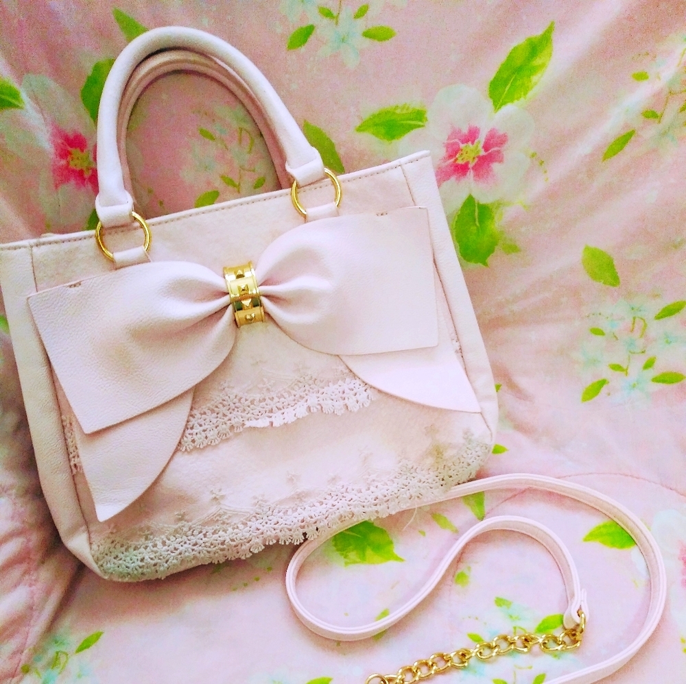 Betsey Johnson Big Bow with Lace Purse